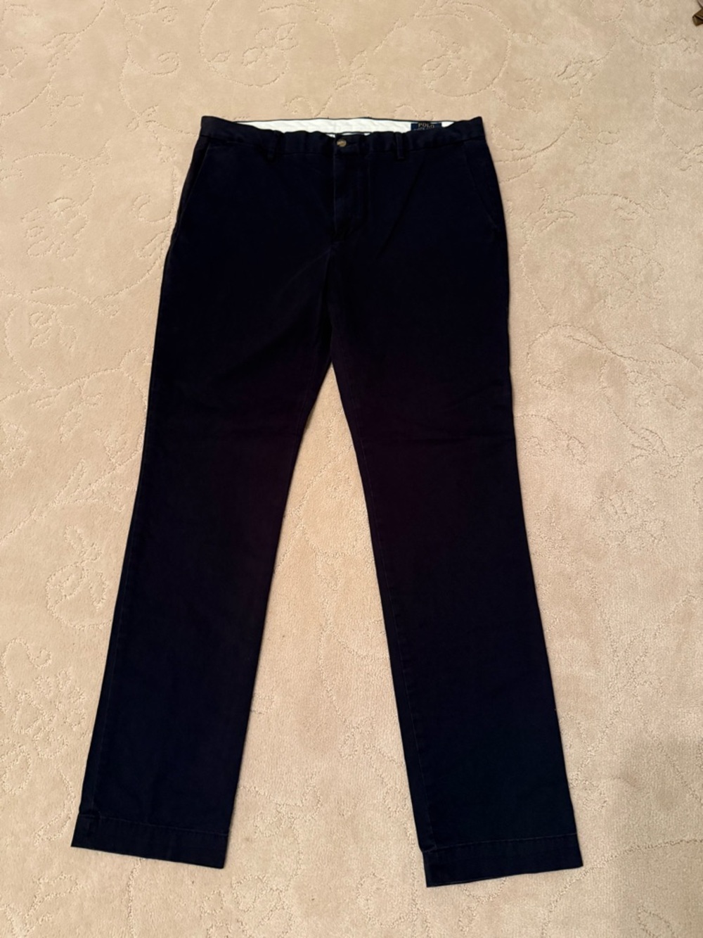Polo by Ralph Lauren Black Straight-Leg Chinos